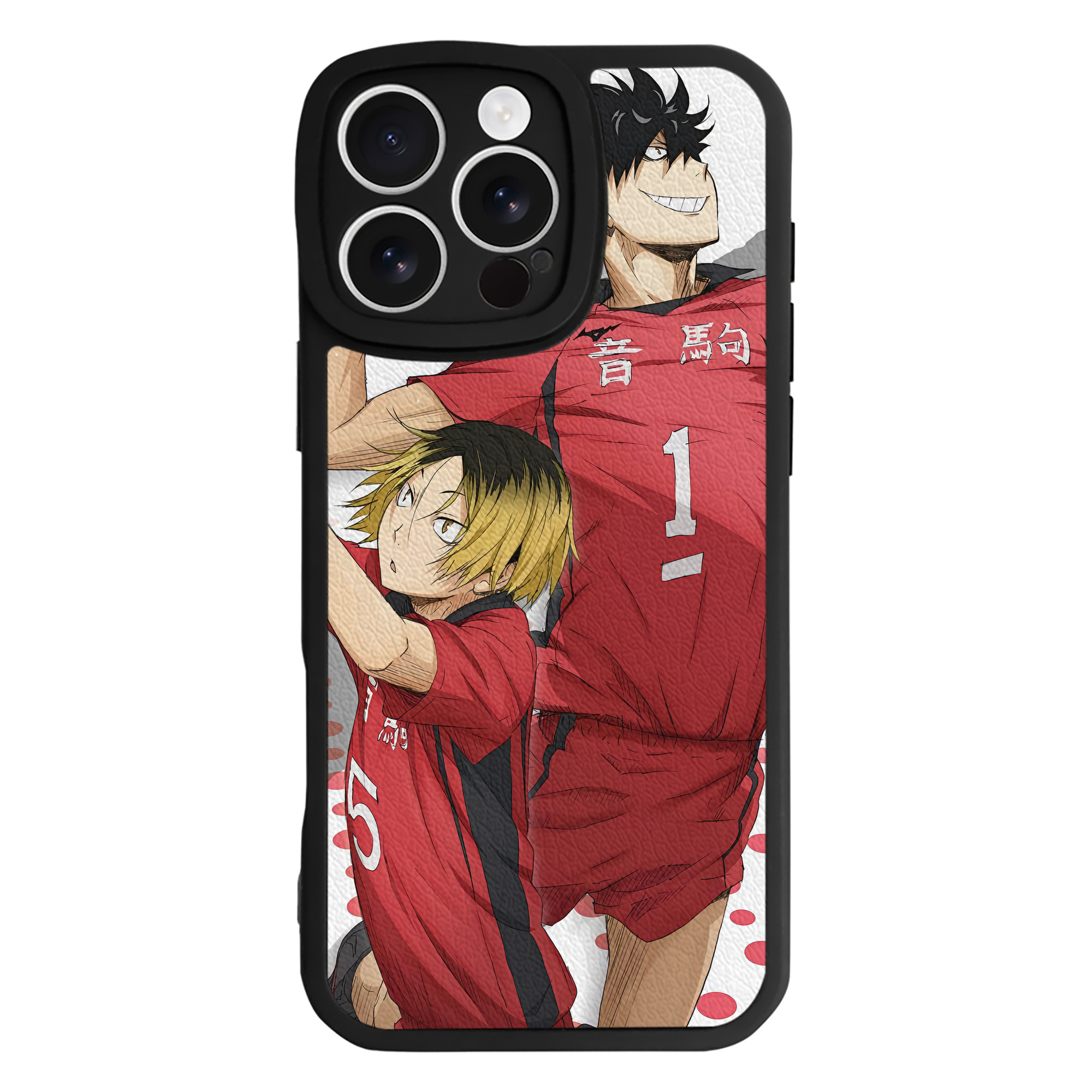 （画像用） ハイキュー!! Haikyu!! 【iPhone 16シリーズ対応】シリコンスマホケース（レザー調） 材質：シリコン